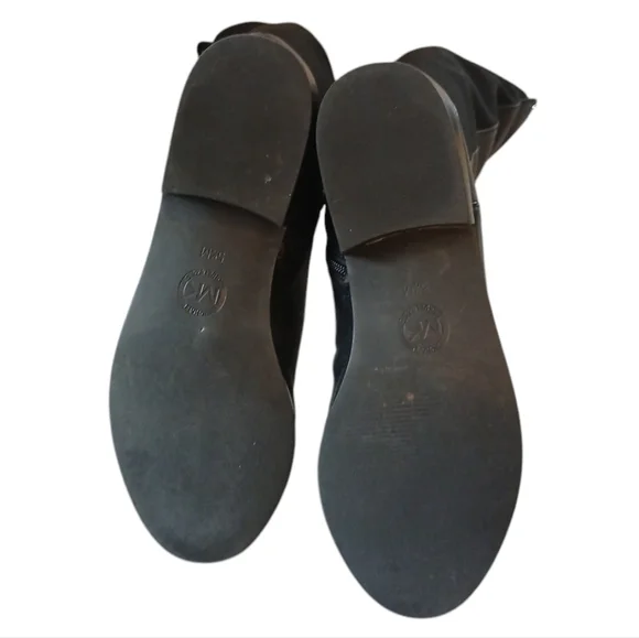 Michael Kors Bromley Black Riding Boots Women’s Knee High Leather Boots … - Picture 10 of 11